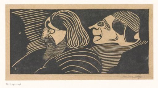 Two male heads
