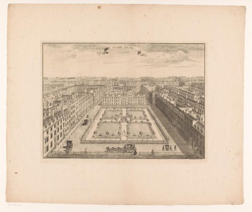 View of Golden Square in Soho, London