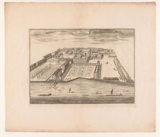 View of Temple, the judicial district in London