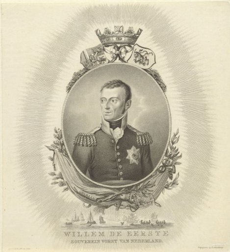 Portrait of Willem I Frederik (King of the Netherlands)