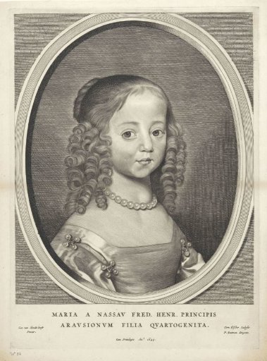 Portrait of Maria, Princess of Orange-Nassau