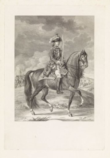 Portrait of William V, Prince of Orange-Nassau on Horseback