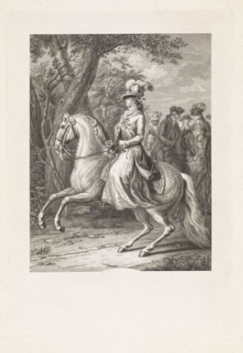 Portrait of Wilhelmina of Prussia, on Horseback