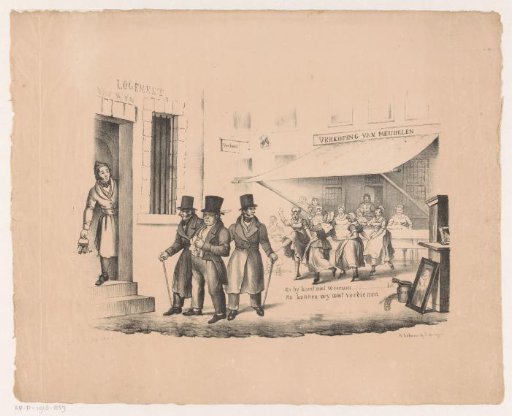 Satirical print on C. Seyn