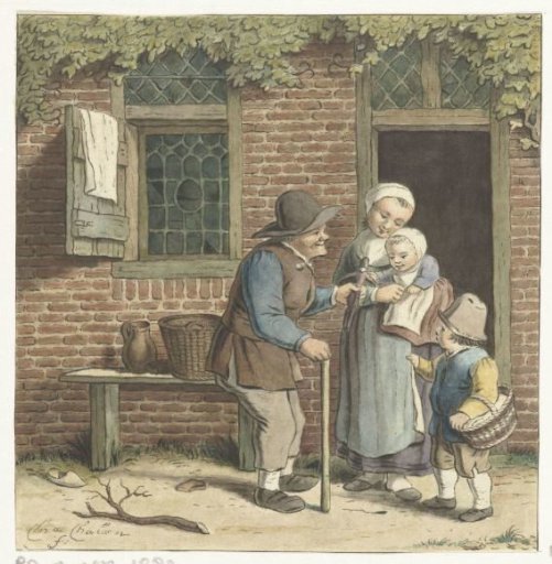 Old Man Distributing Toys