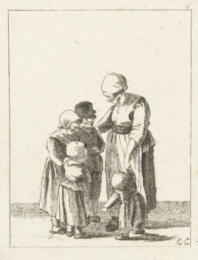Mother with four children