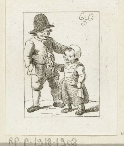 Boy and girl with a doll