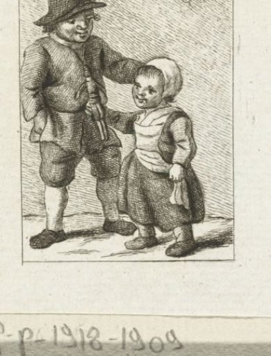 Boy and girl with a doll