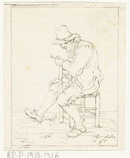 Smoking peasant