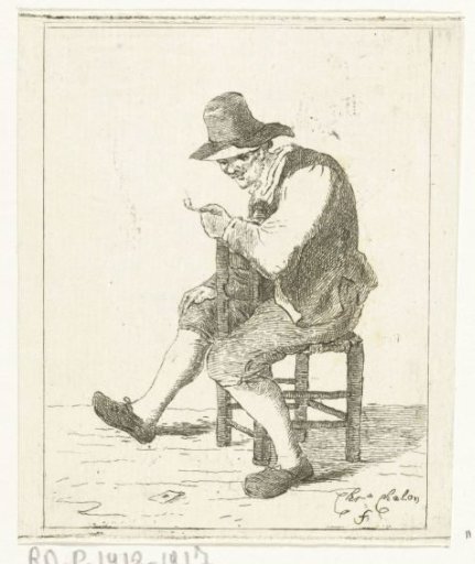 Smoking peasant