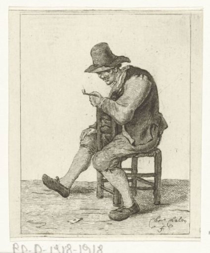 Smoking peasant