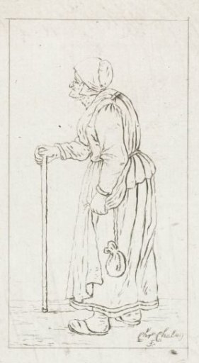Standing woman with staff
