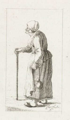 Standing woman with staff