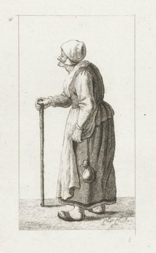 Standing woman with staff