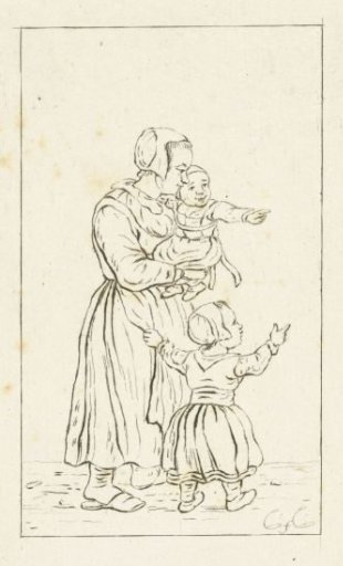 Mother with two children