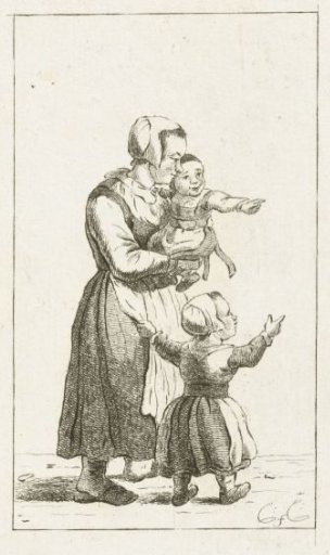 Mother with two children