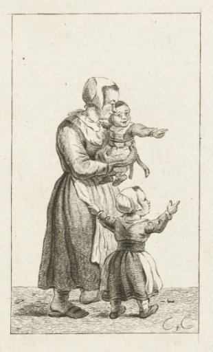 Mother with two children