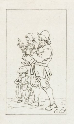 Father with two children