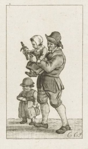 Father with two children