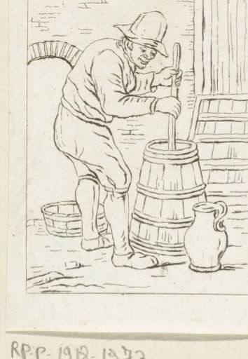 Man churning