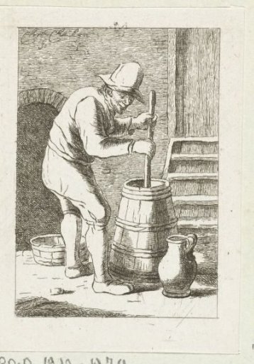 Man churning