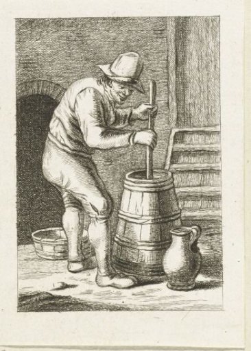 Man churning