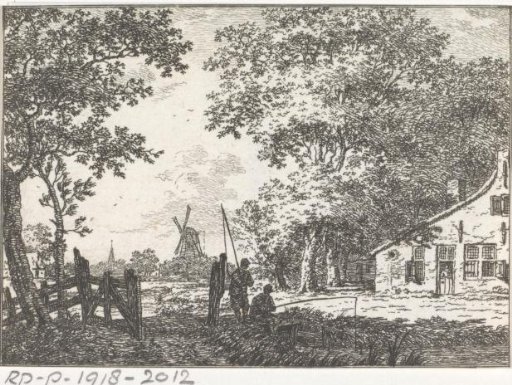 Landscape with anglers