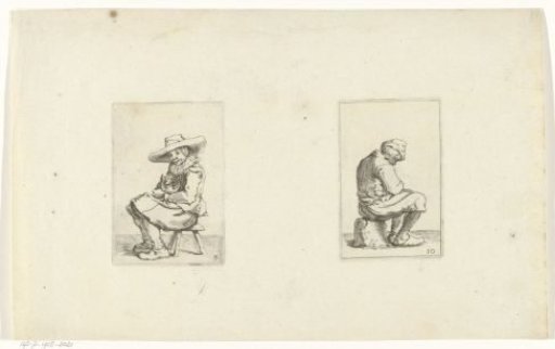 Two Seated Figures