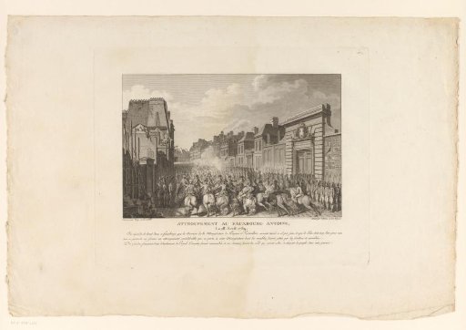 Attacking cavalry in the Faubourg Saint-Antoine