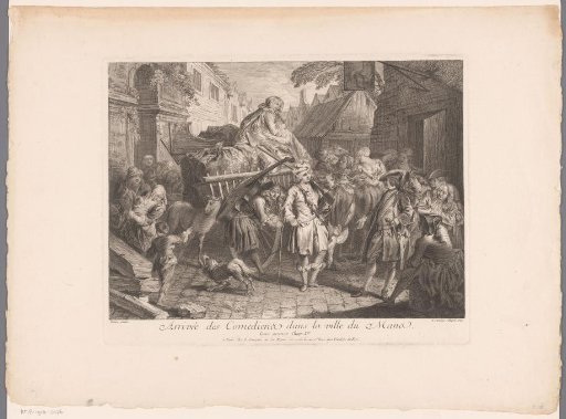 Arrival of a Theatre Company in Mans