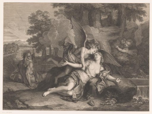 Venus comforted by Cupid