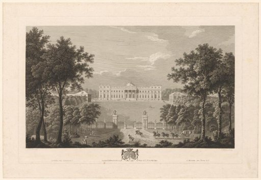 View of the front of the Castle of Laken near Brussels