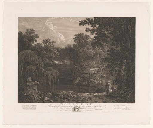 Landscape with Two Monks by a Pool