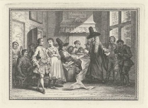 Married couple at the village court of Puiterveen
