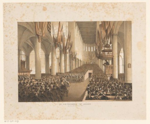 Interior of the St. Peter's Church in Leiden during the Third Centenary of the University