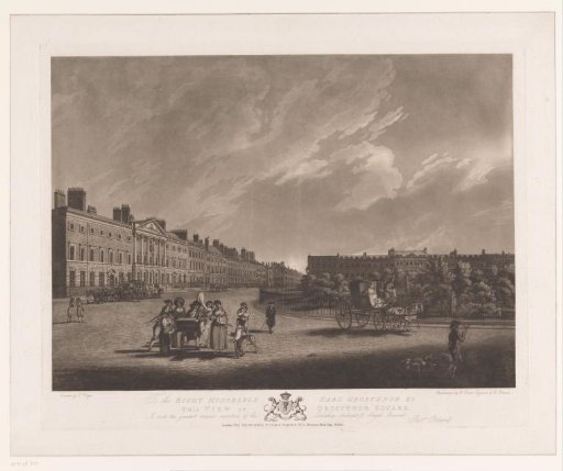 View of Grosvenor Square in London