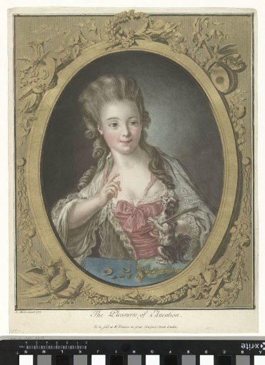 Young Woman with a Little Dog