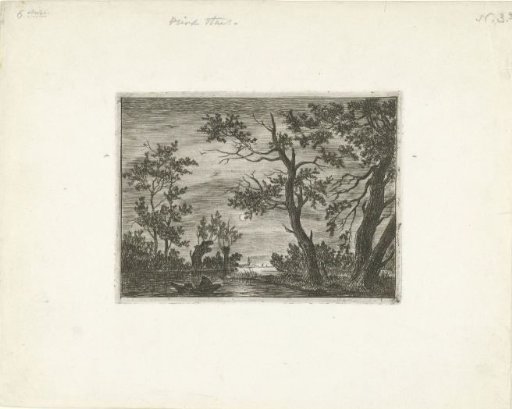 Night view with a figure in a boat