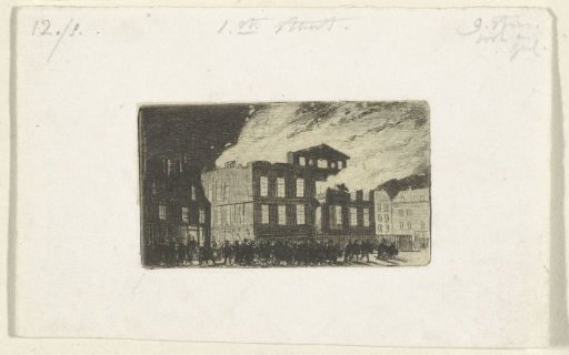 Fire at Museum Boijmans, 1864