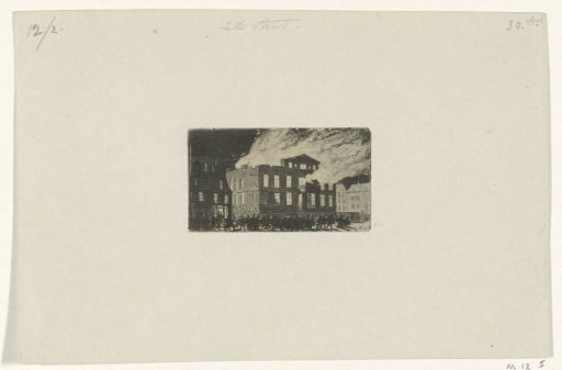 Fire at Museum Boijmans, 1864