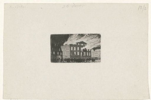 Fire at Museum Boijmans, 1864
