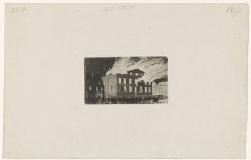 Fire at Museum Boijmans, 1864