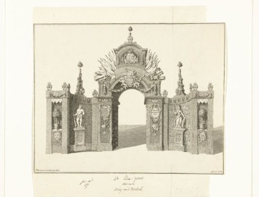 Triumphal Arch on the Square near the Castle upon the Entrance of Willem IV and his Consort in Breda on 13 September 1737