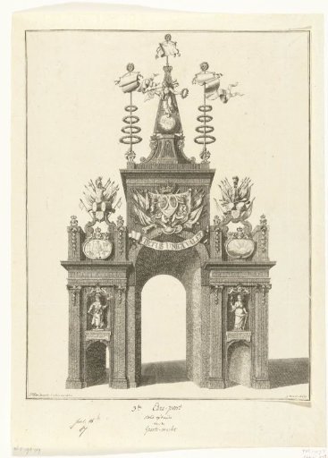 Triumphal Arch at the Great Market upon the Entrance of Willem IV and his Consort in Breda on 13 September 1737