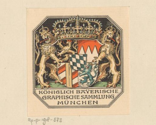 Ex libris of the Royal Bavarian Graphic Collection Munich