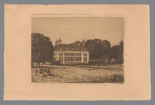 View from a meadow of Landgoed Waterland