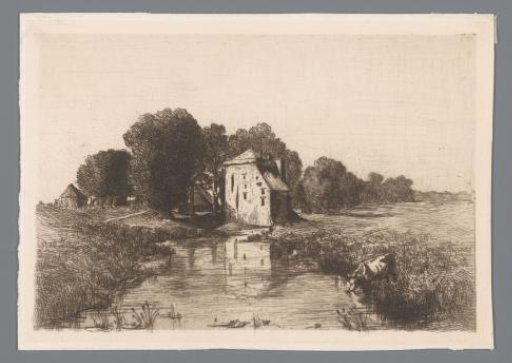 View of the ruins of Kasteel Nijenbeek