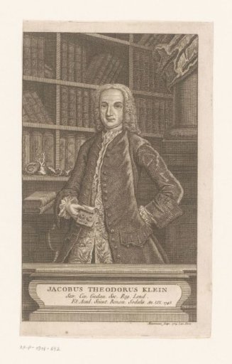Portrait of Jacob Theodor Klein in his study