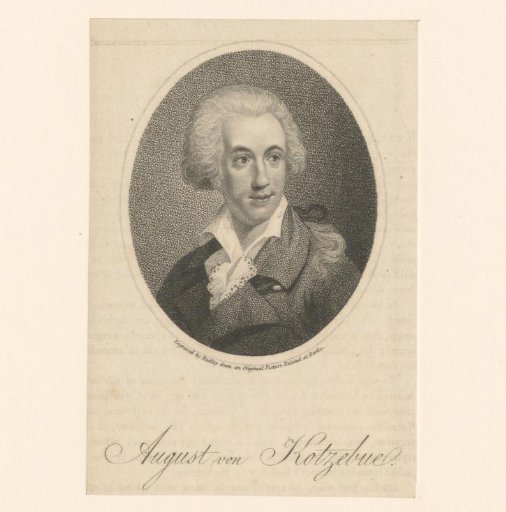 Portrait of August von Kotzebue