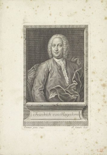 Portrait of the poet Friedrich von Hagedorn